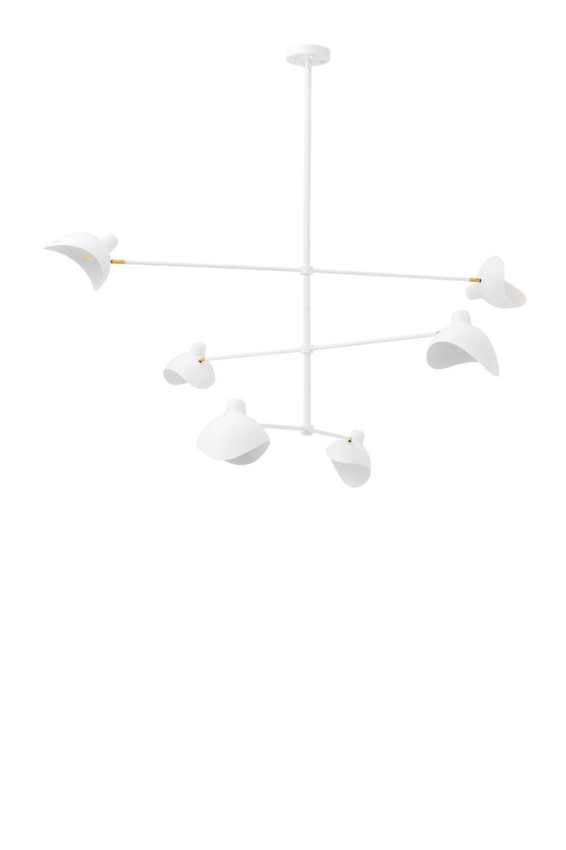 Lustre blanc Mid-Century | Eichholtz Vince | Meubleluxe.fr