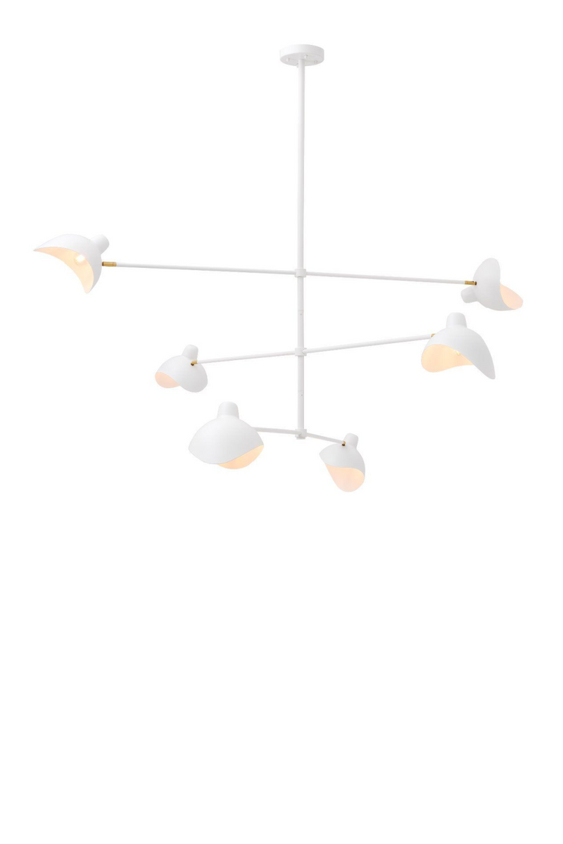 Lustre blanc Mid-Century | Eichholtz Vince | Meubleluxe.fr