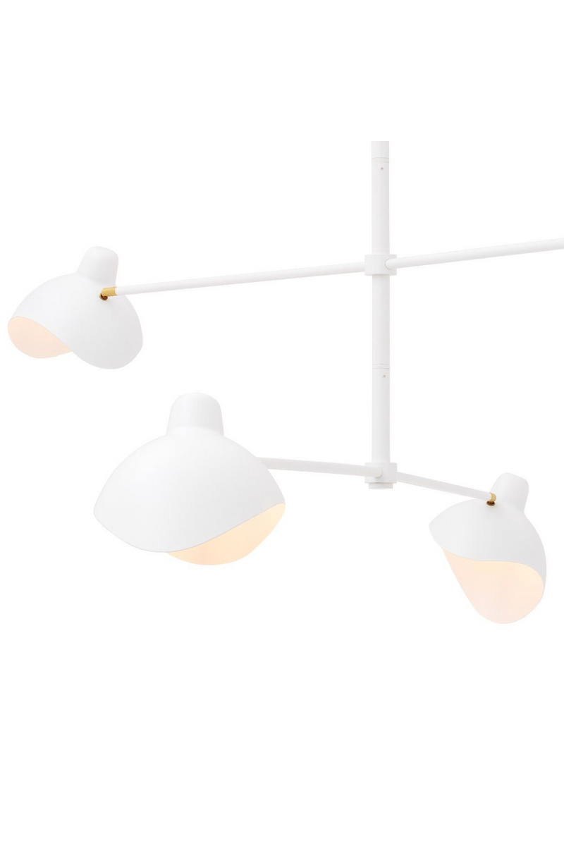 Lustre blanc Mid-Century | Eichholtz Vince | Meubleluxe.fr