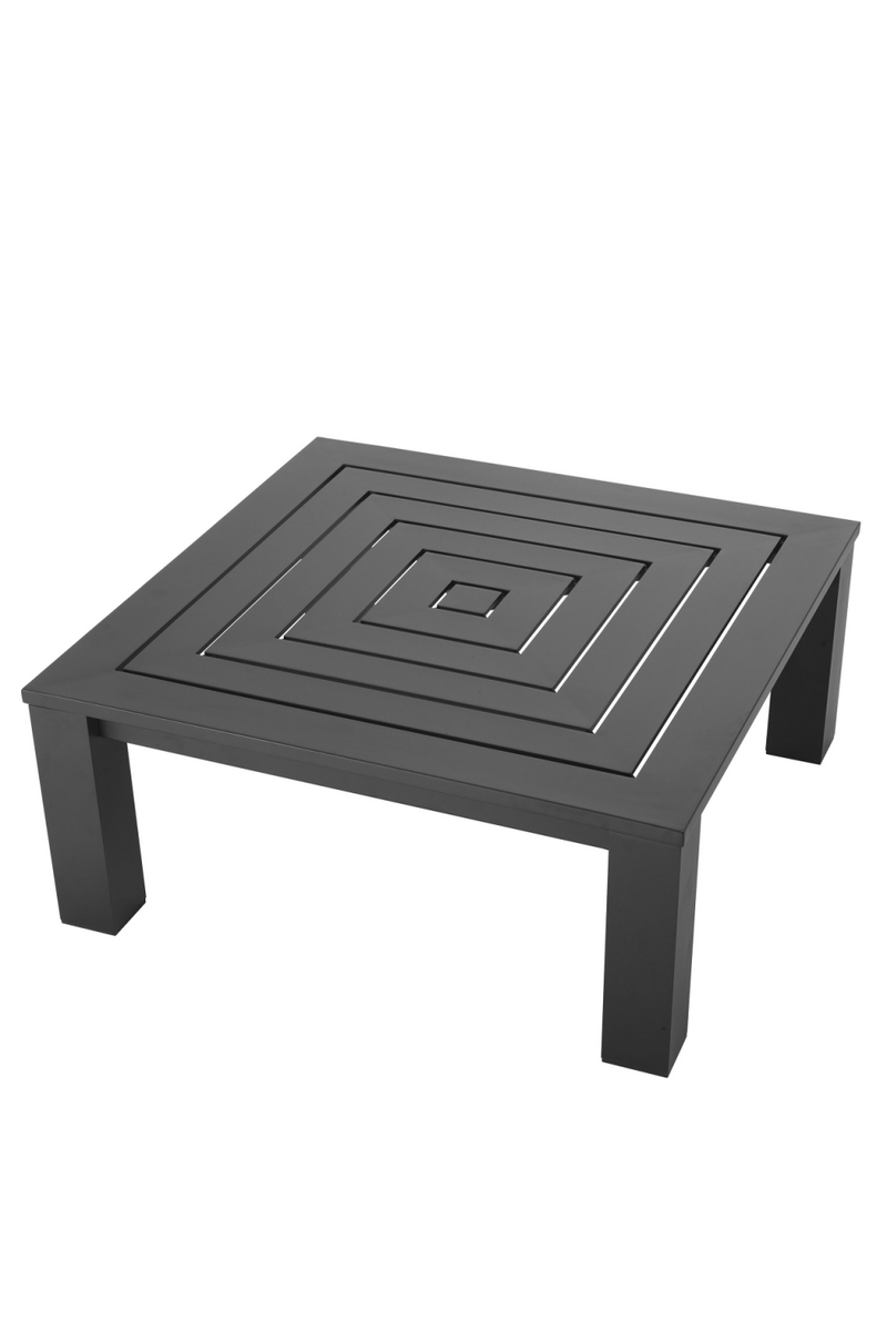 Table basse de jardin finition noire | Eichholtz Vistamar | Meubleluxe.fr