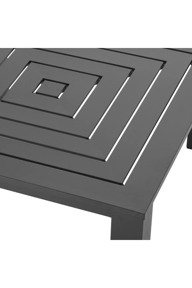 Table basse de jardin finition noire | Eichholtz Vistamar | Meubleluxe.fr