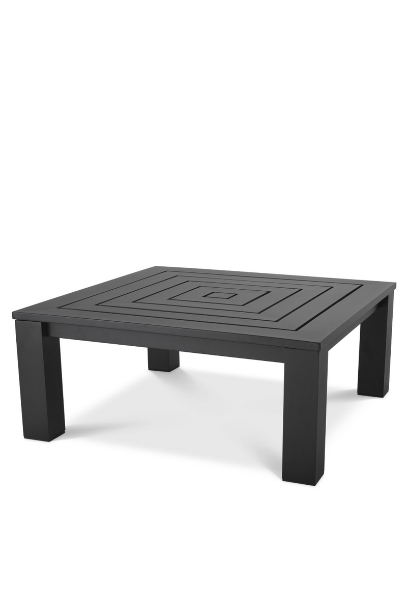 Table basse de jardin finition noire | Eichholtz Vistamar | Meubleluxe.fr