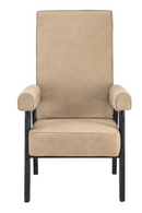 Fauteuil beige à haut dossier | Eichholtz Milo | Meubleluxe.fr