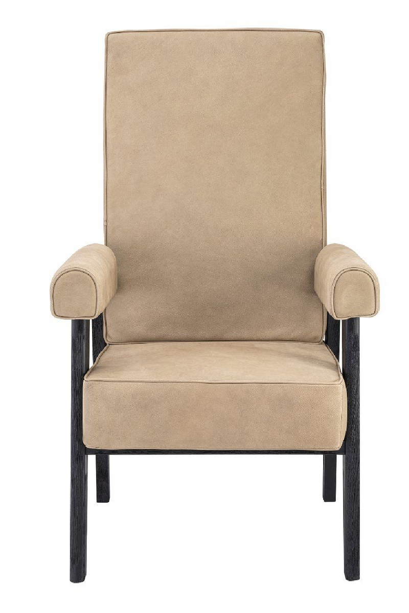 Fauteuil beige à haut dossier | Eichholtz Milo | Meubleluxe.fr