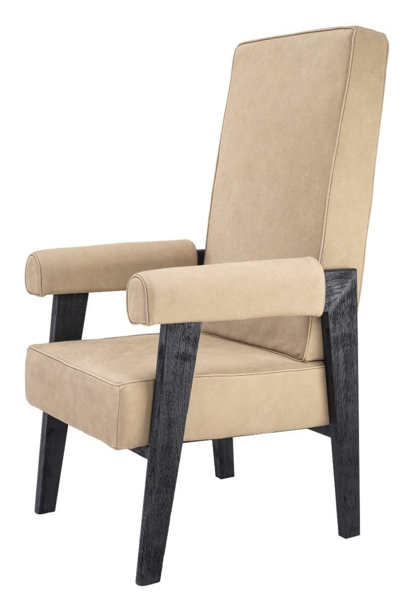 Fauteuil beige à haut dossier | Eichholtz Milo | Meubleluxe.fr