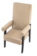 Fauteuil beige à haut dossier | Eichholtz Milo | Meubleluxe.fr