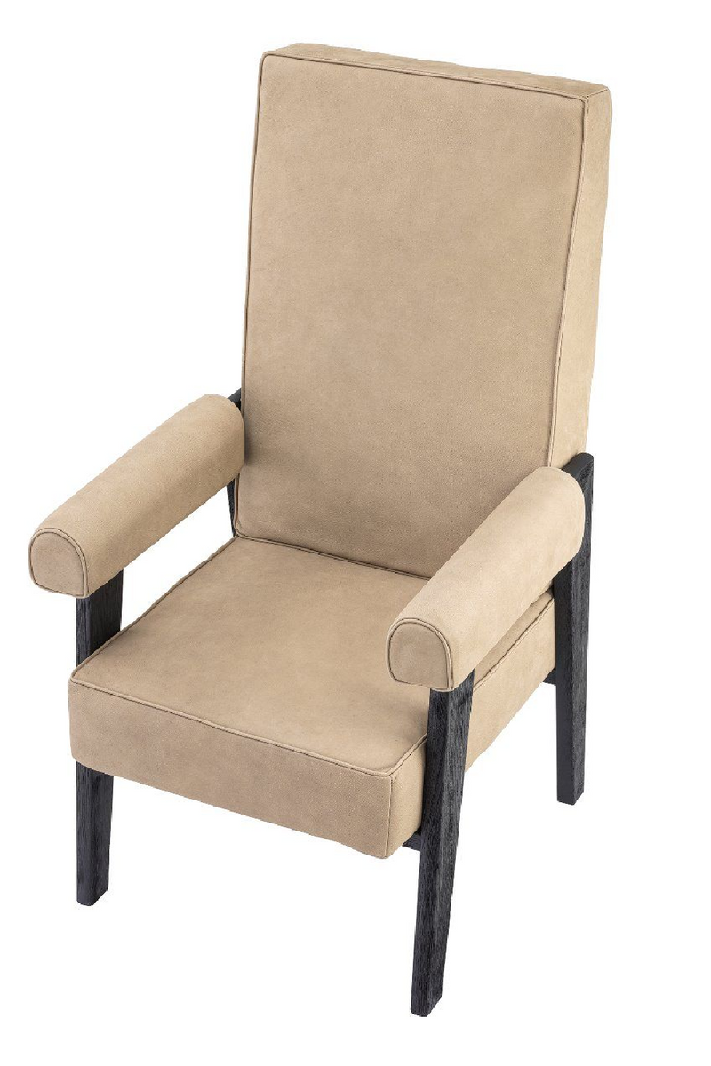 Fauteuil beige à haut dossier | Eichholtz Milo | Meubleluxe.fr