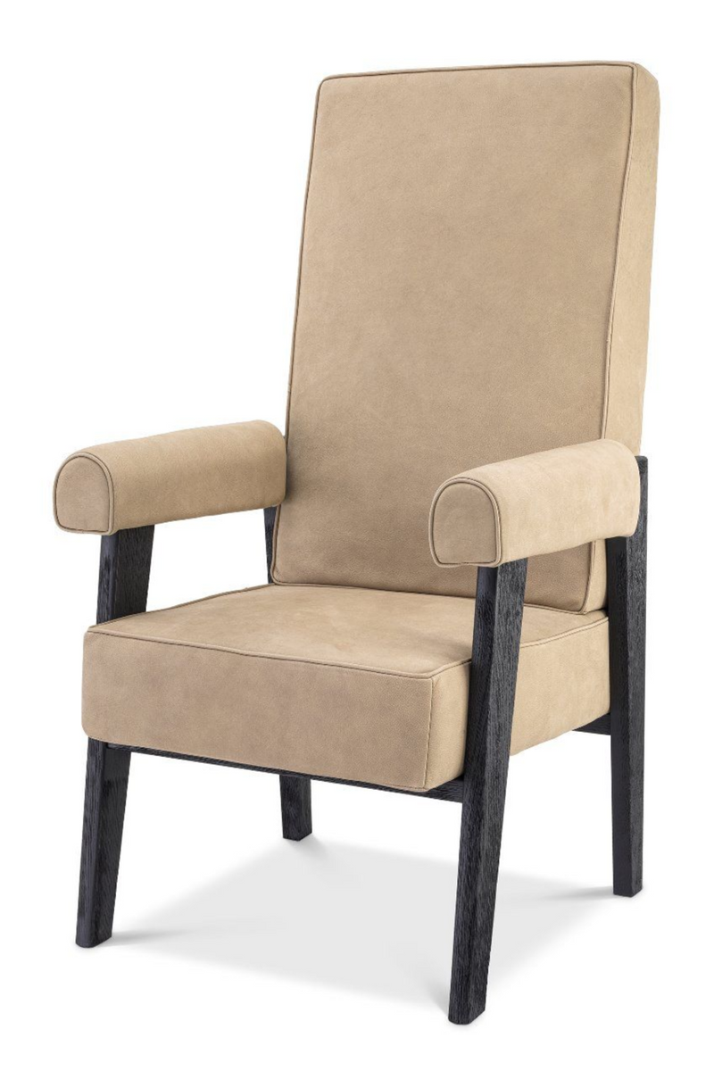 Fauteuil beige à haut dossier | Eichholtz Milo | Meubleluxe.fr