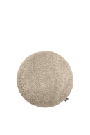 Coussin rond bouclé beige | Eichholtz Palla S | Meubleluxe.fr
