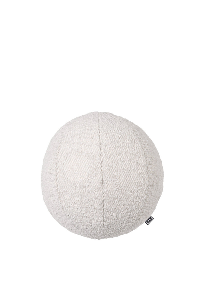 Coussin rond blanc crème | Eichholtz Palla S | Meubleluxe.fr