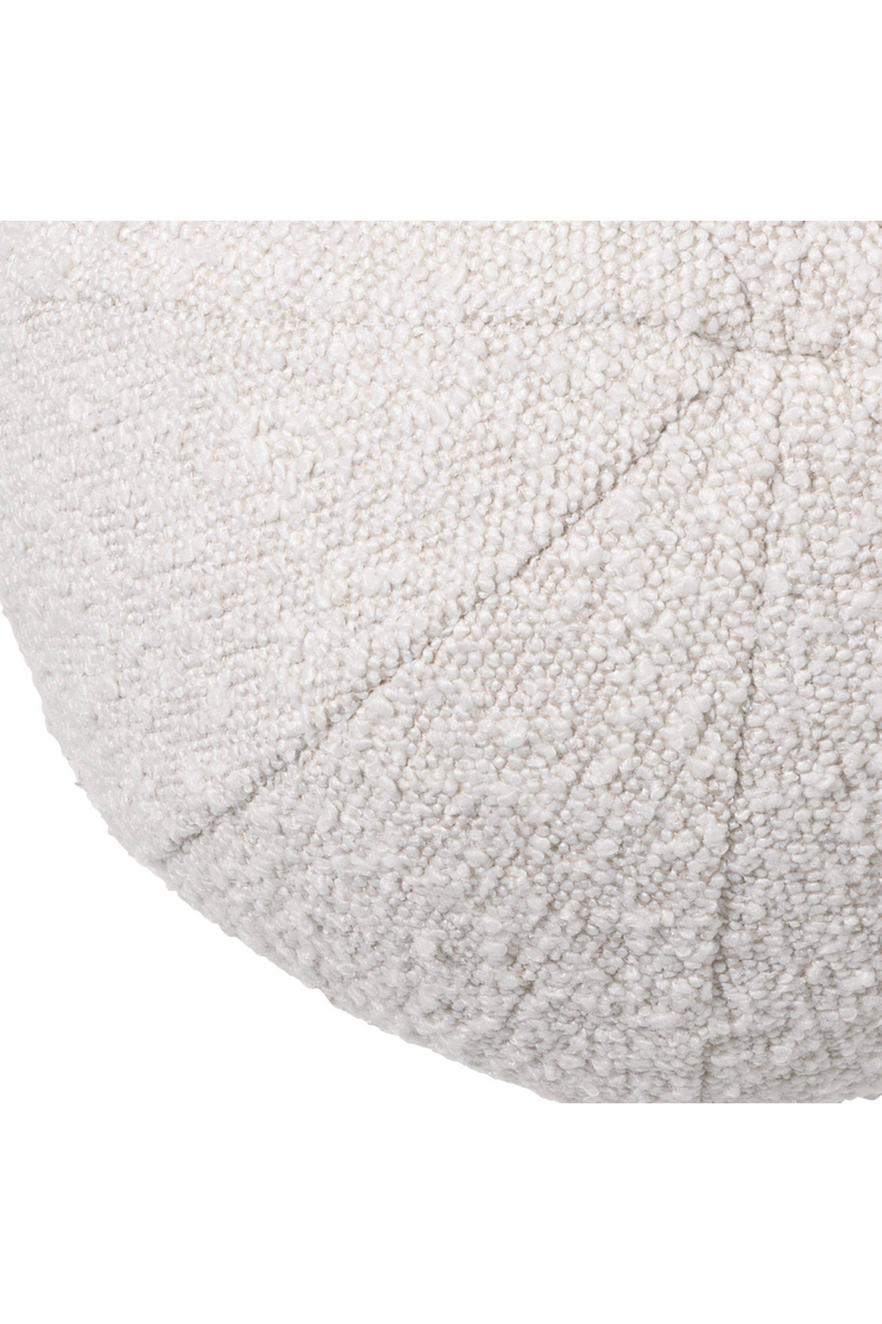 Coussin rond blanc crème | Eichholtz Palla S | Meubleluxe.fr