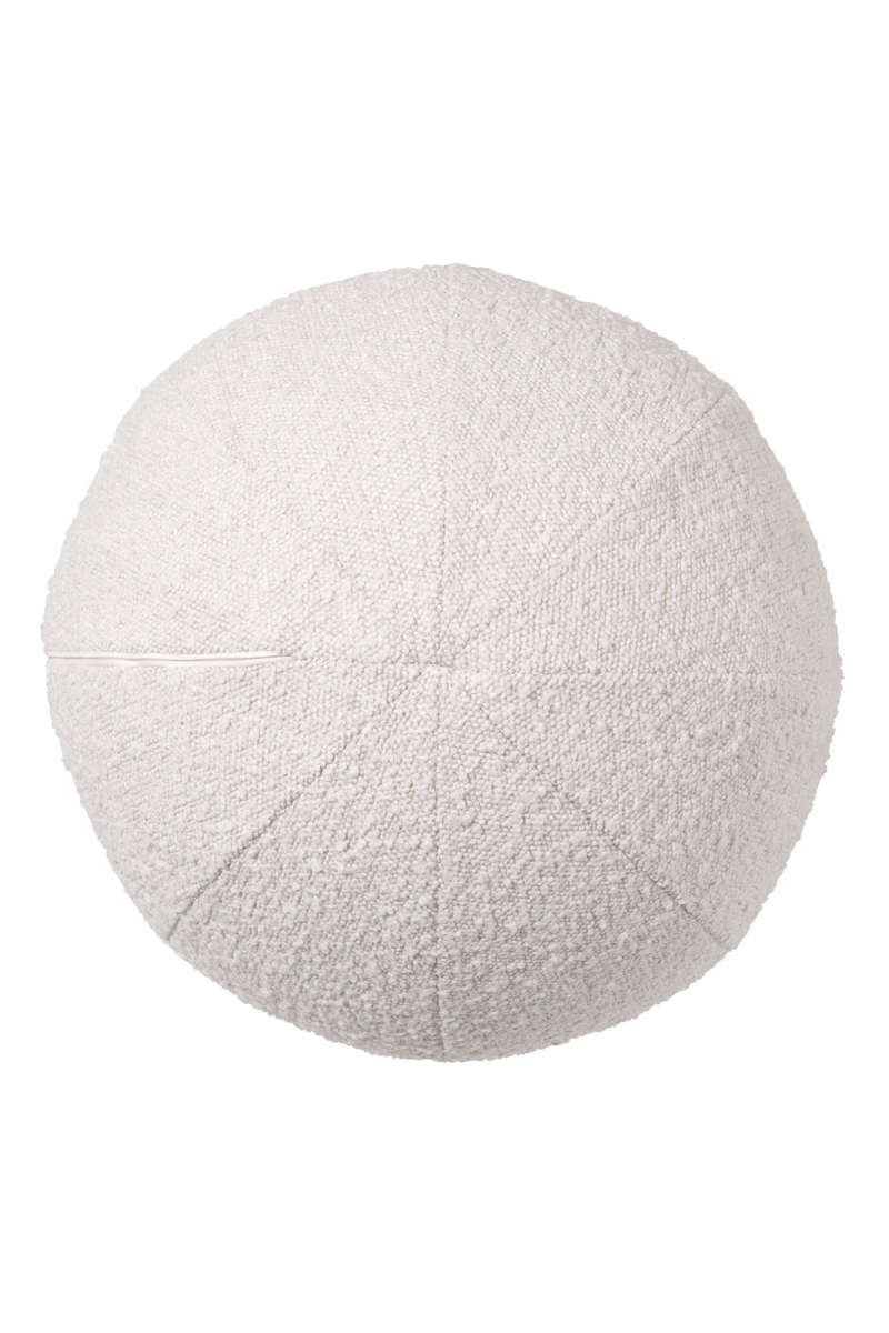 Coussin rond blanc crème | Eichholtz Palla L | Meubleluxe.fr