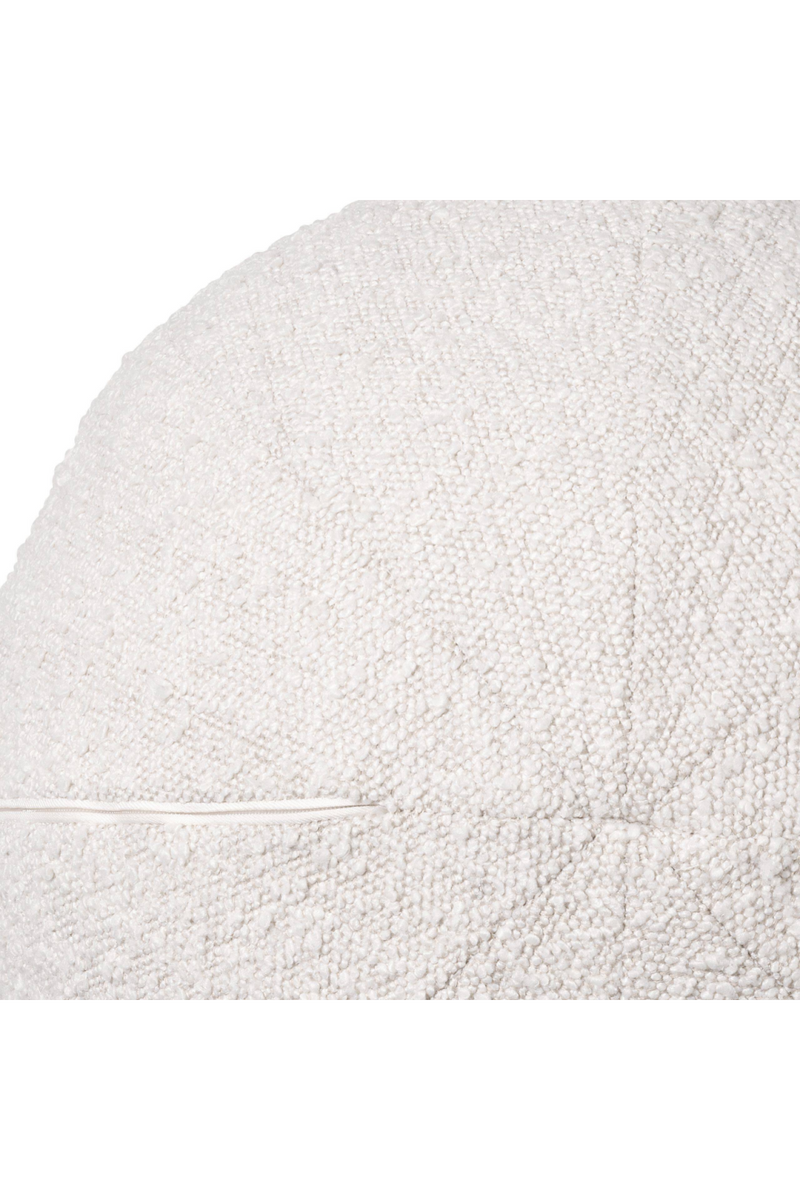 Coussin rond blanc crème | Eichholtz Palla L | Meubleluxe.fr