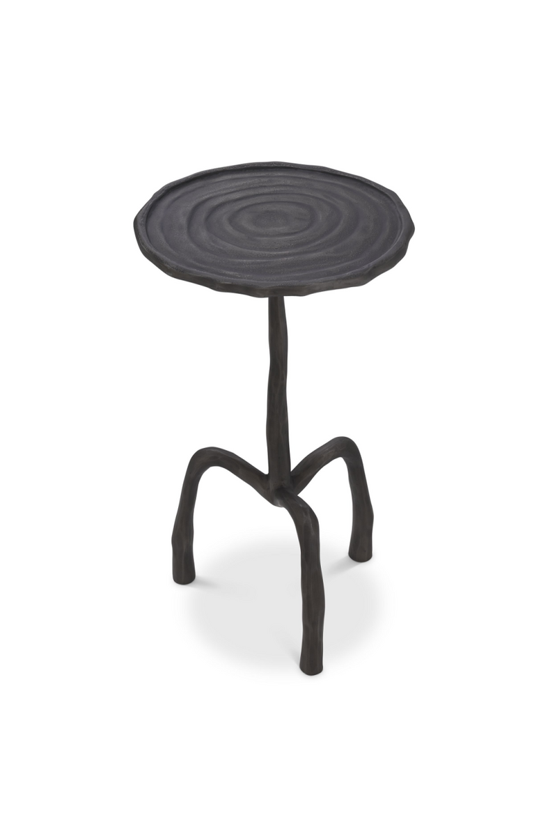 Table d'appoint ronde en bronze S | Eichholtz Kubu | Meubleluxe.fr