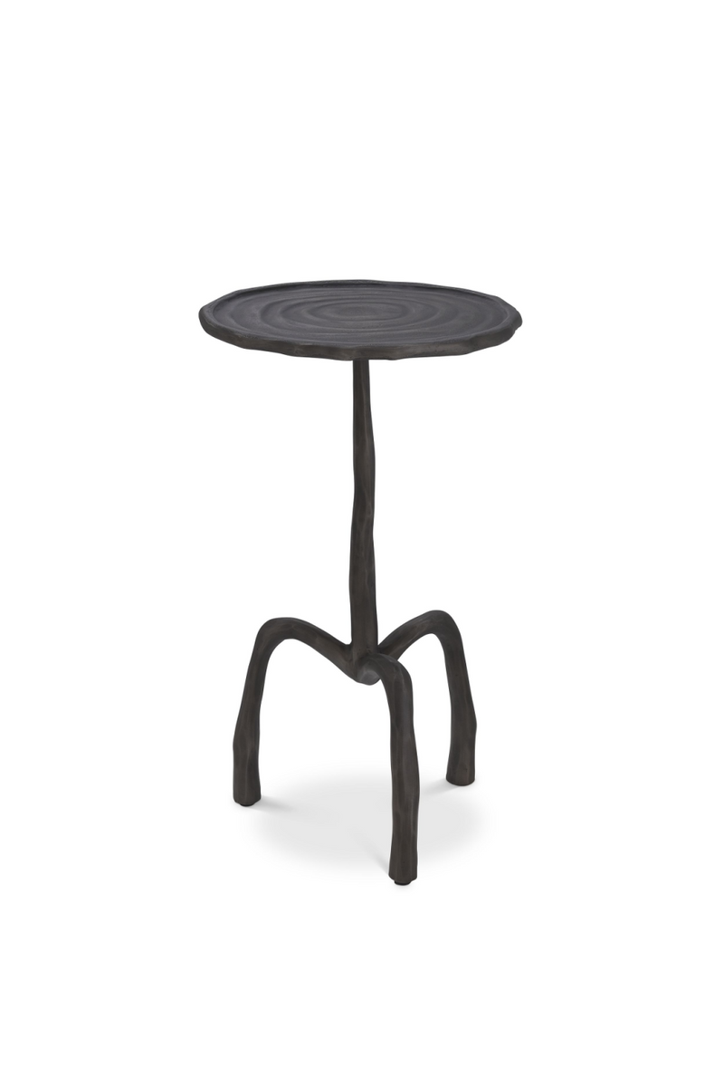 Table d'appoint ronde en bronze S | Eichholtz Kubu | Meubleluxe.fr