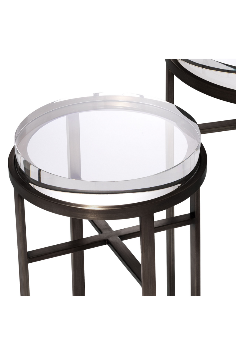 Ensemble de tables d'appoint en bronze (Lot de 2) | Eichholtz Hoxton | Meubleluxe.fr