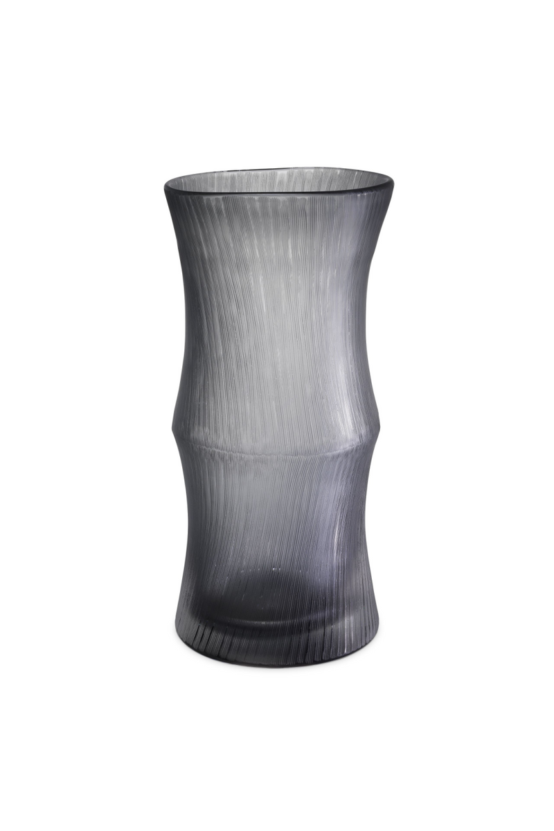 Vase gris en verre soufflé | Eichholtz Thiara | Meubleluxe.fr