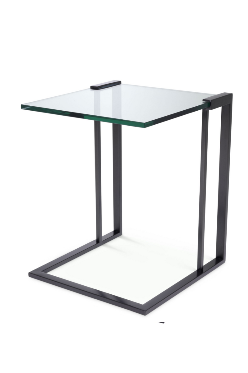 Table d'appoint carrée en bronze | Eichholtz Perry | Meubleluxe.fr