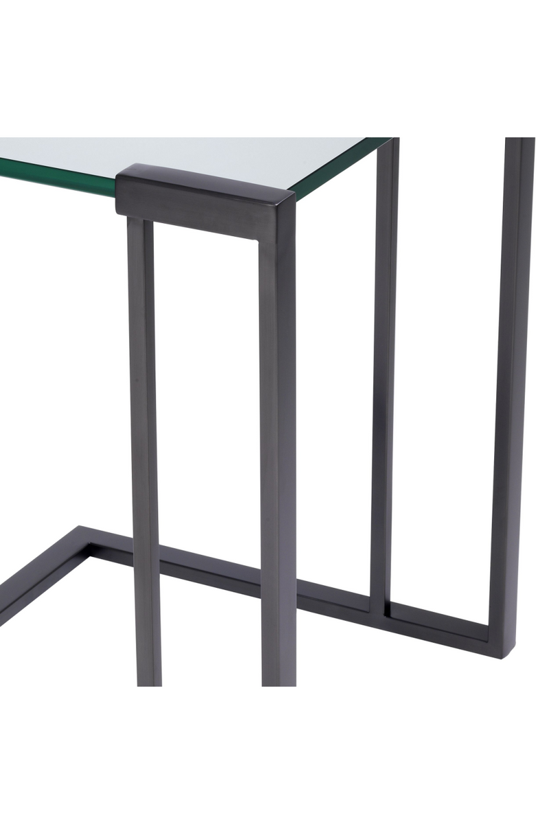 Table d'appoint carrée en bronze | Eichholtz Perry | Meubleluxe.fr