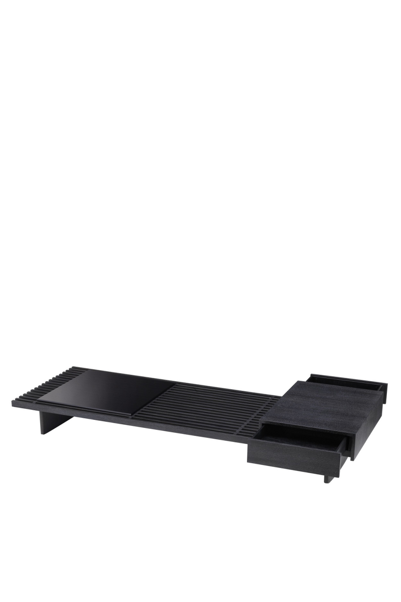 Table basse gris anthracite en chêne | Eichholtz The Crest | Meubleluxe.fr