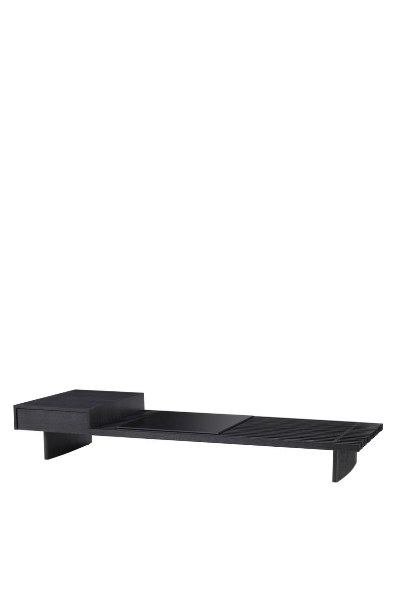 Table basse gris anthracite en chêne | Eichholtz The Crest | Meubleluxe.fr