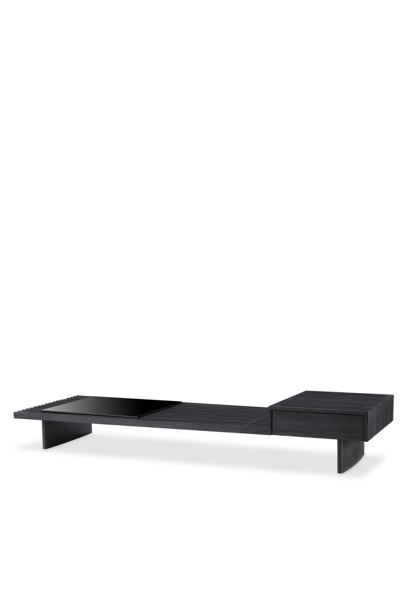 Table basse gris anthracite en chêne | Eichholtz The Crest | Meubleluxe.fr