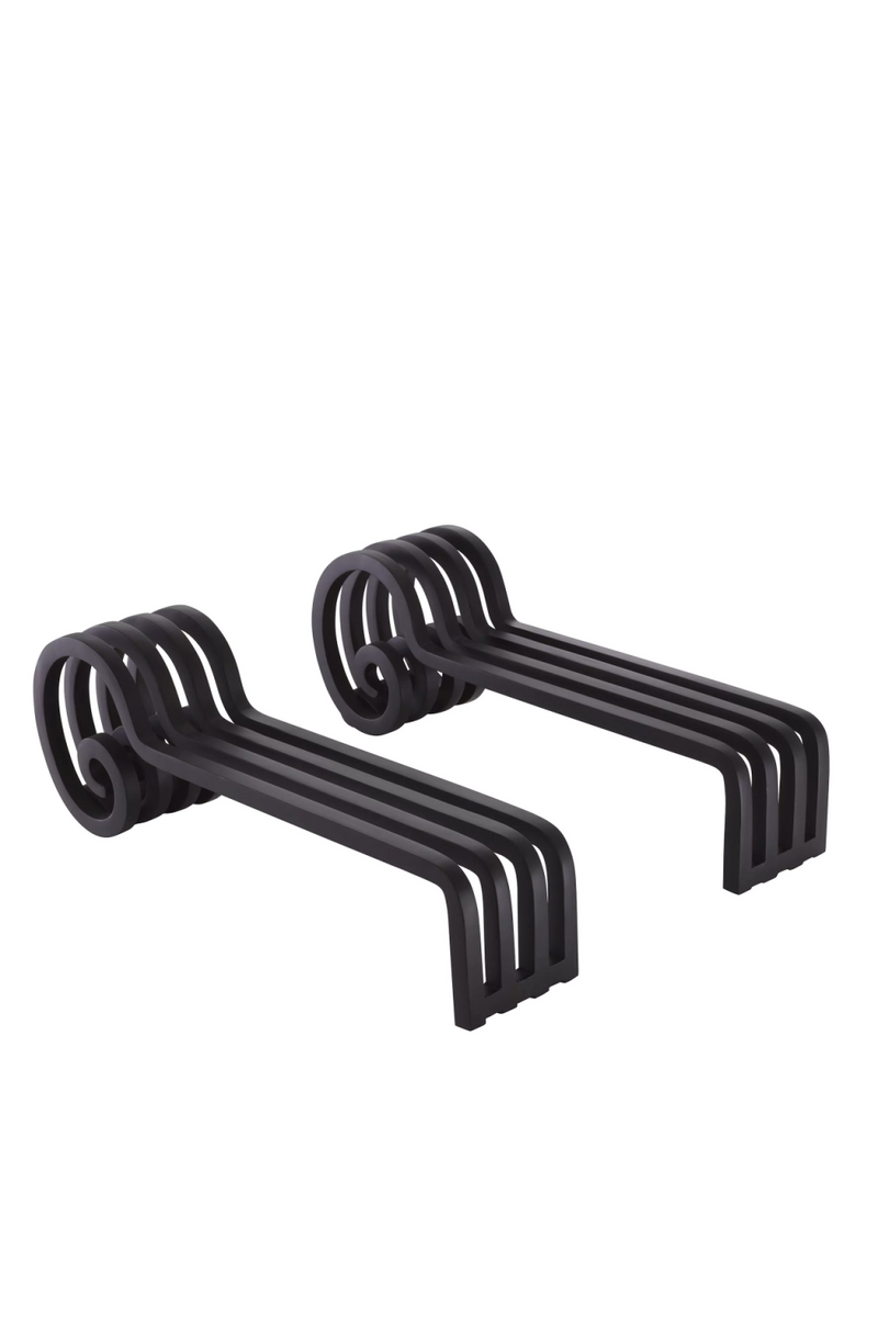 Accessoires de cheminée (lot de 2) | Eichholtz Andiron Mardor | Meubleluxe.fr