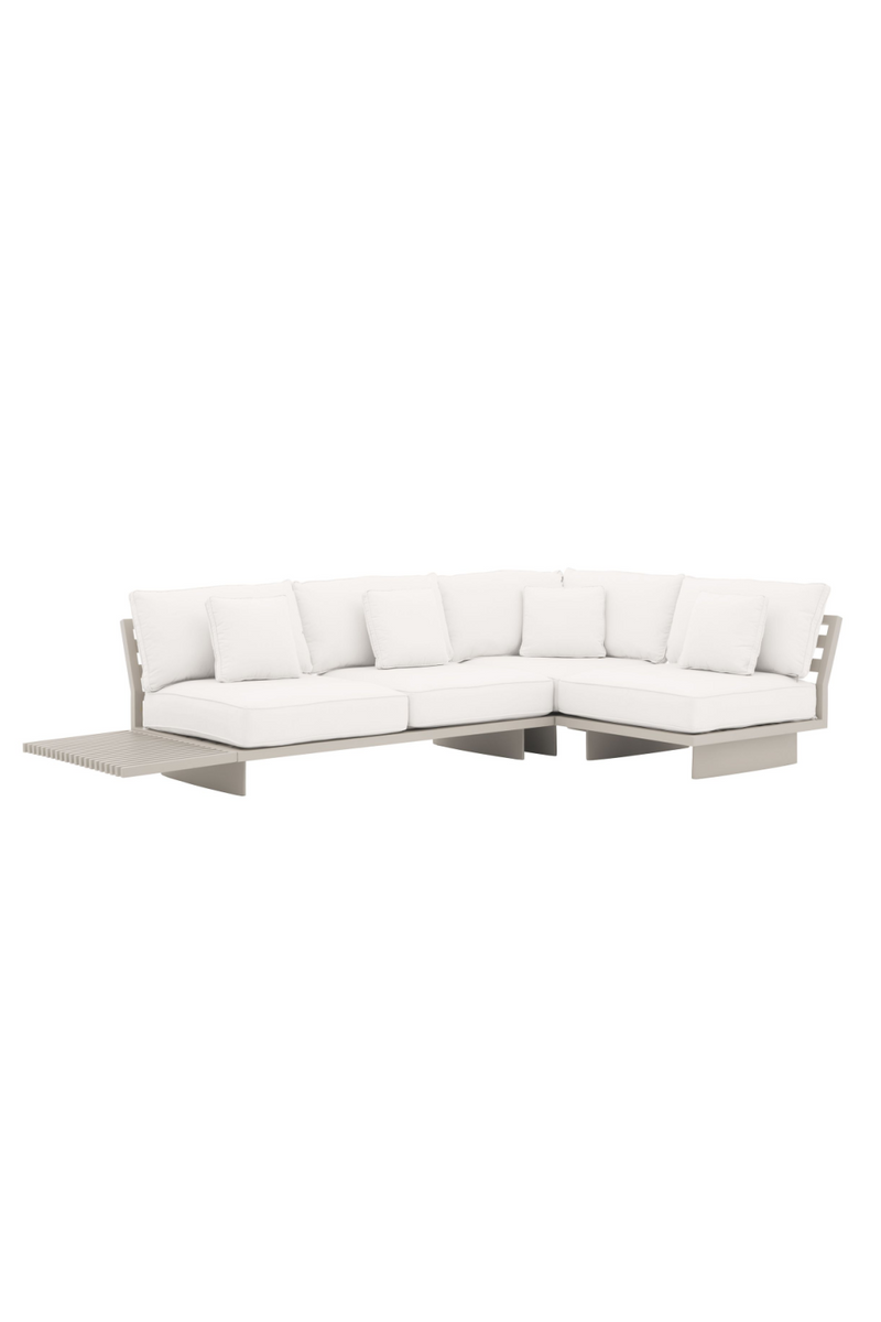 4-seater taupe outdoor sofa | Eichholtz Royal Palm