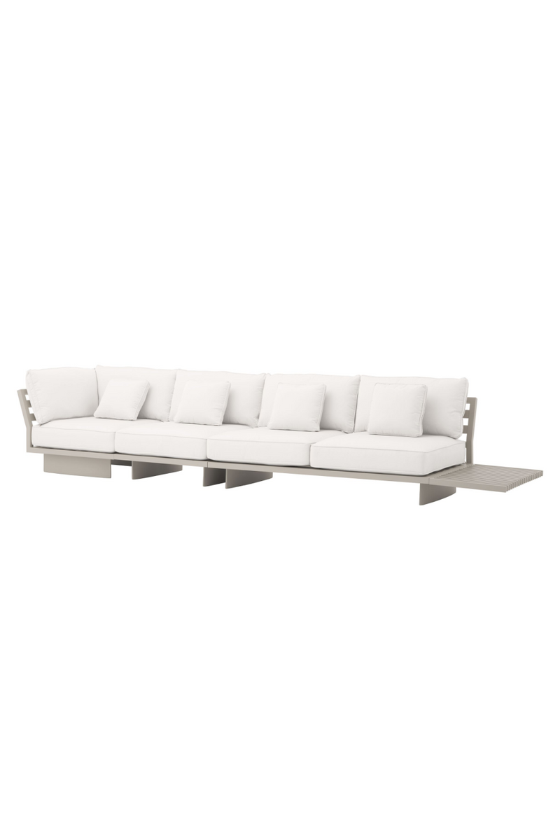 4-seater taupe outdoor sofa | Eichholtz Royal Palm