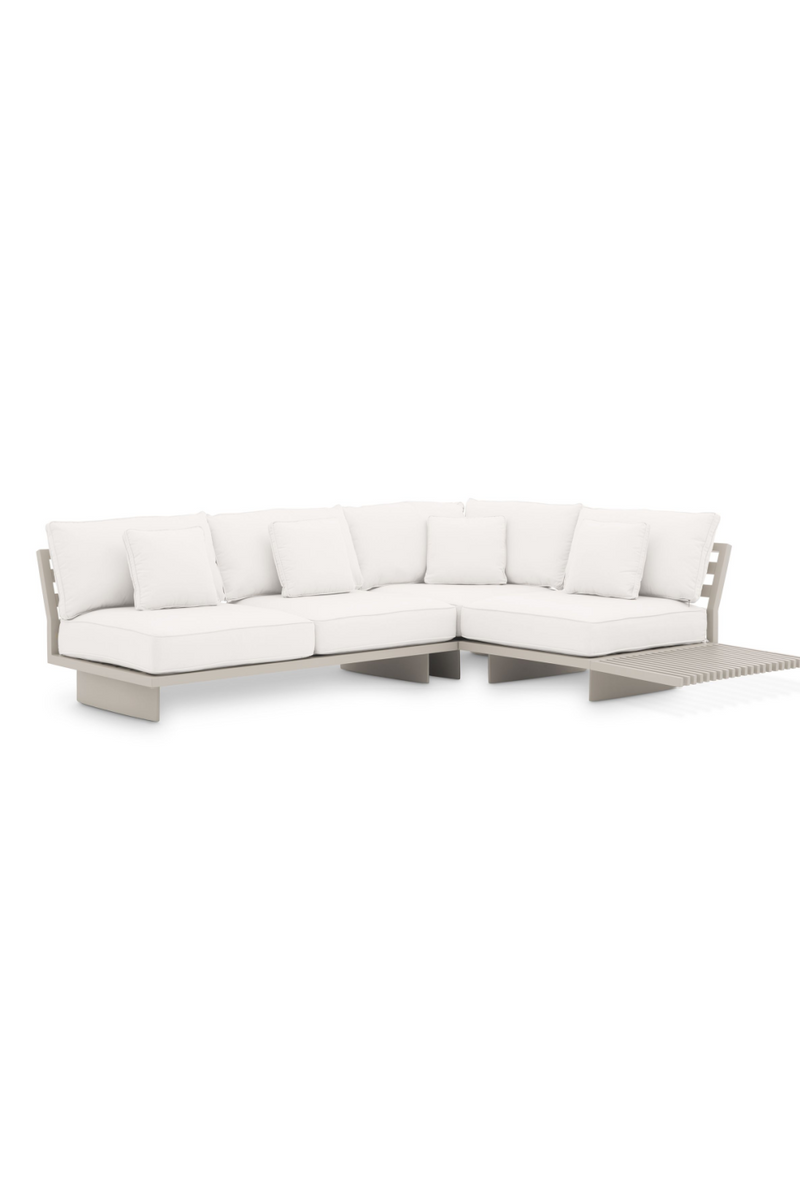 4-seater taupe outdoor sofa | Eichholtz Royal Palm