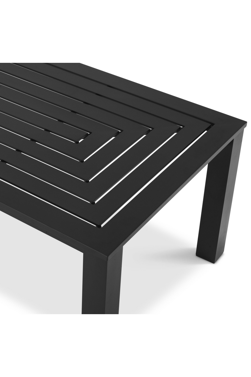 Table à manger d'extérieur finition noire | Eichholtz Vistamar | Meubleluxe.fr