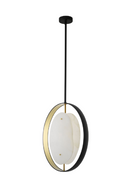 Lustre à anneaux en albâtre | Eichholtz Trissoni | Meubleluxe.fr