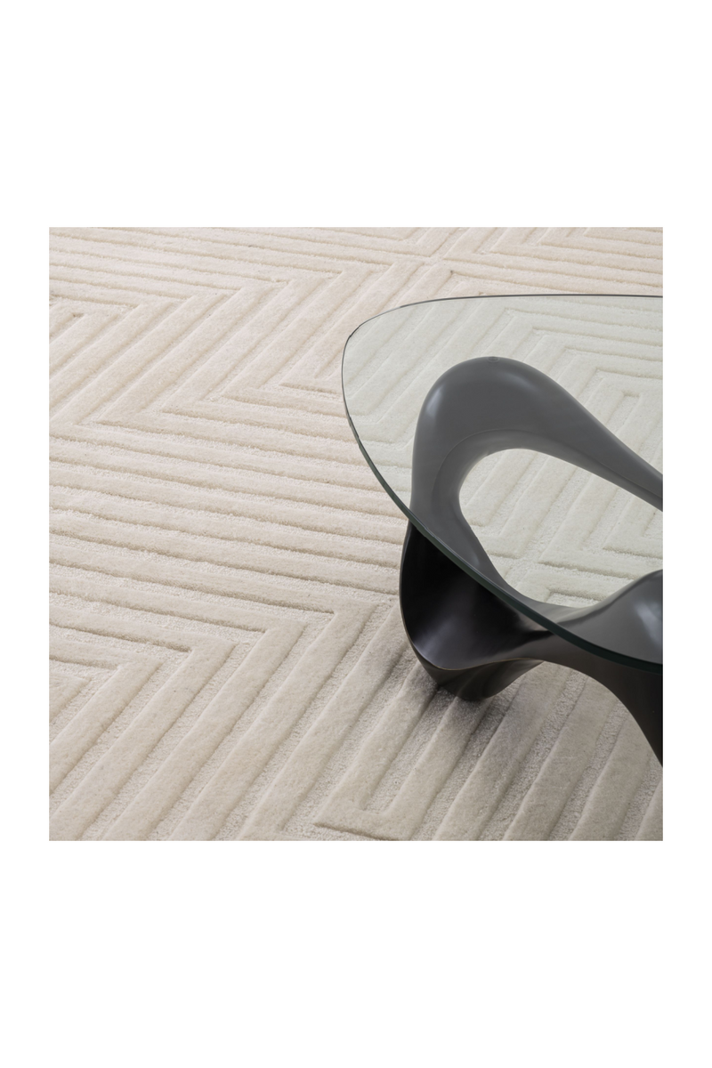 Tapis beige en laine 200 X 300 CM | Eichholtz Breck | Meubleluxe.fr