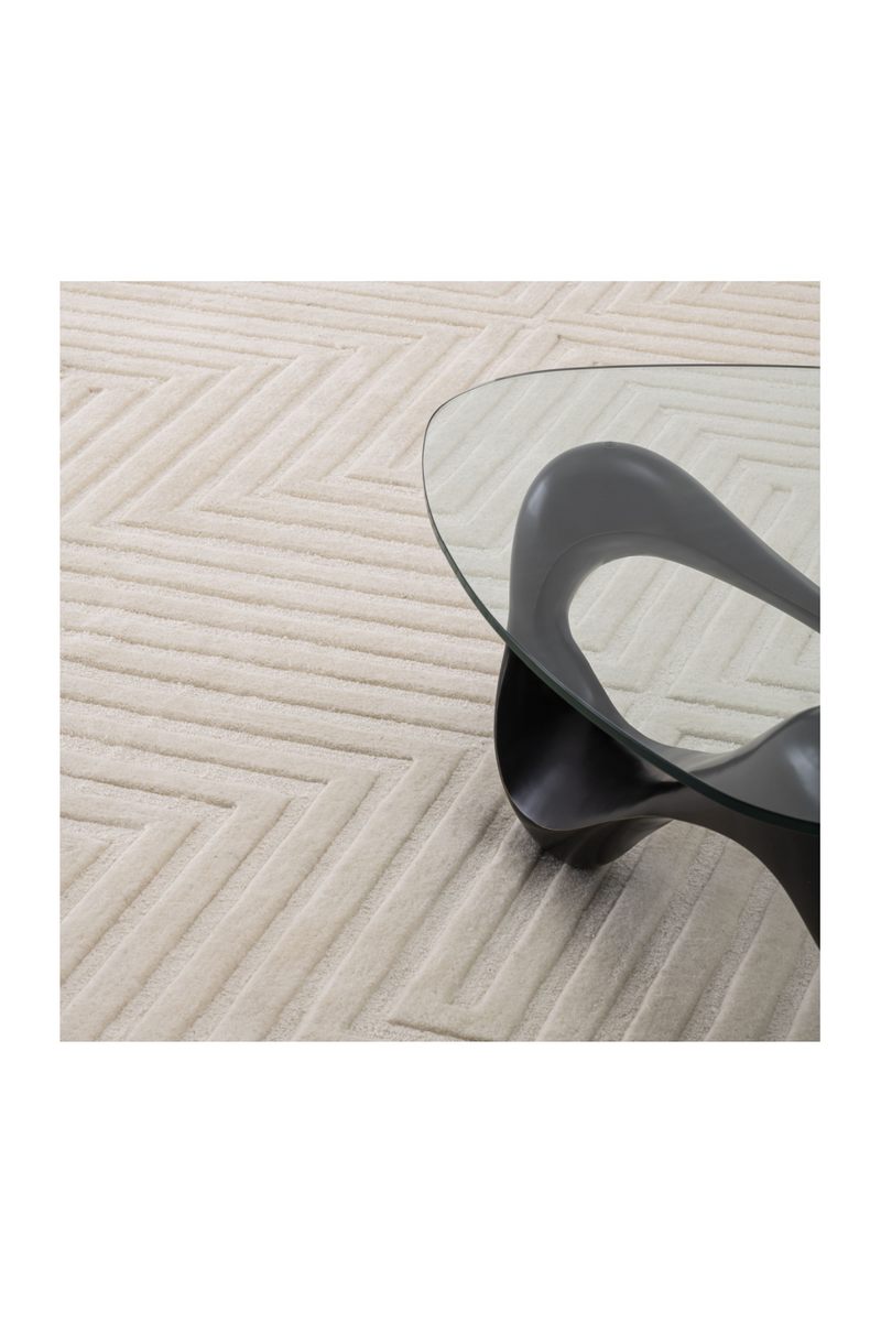 Tapis beige en laine 300 X 400 CM | Eichholtz Breck | Meubleluxe.fr