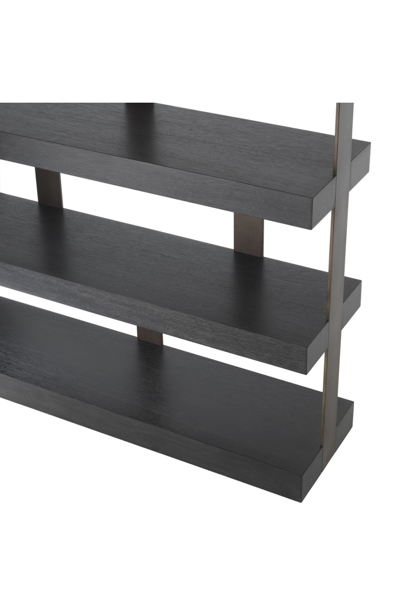 Étagère en chêne anthracite | Eichholtz Dalmar | Meubleluxe.fr