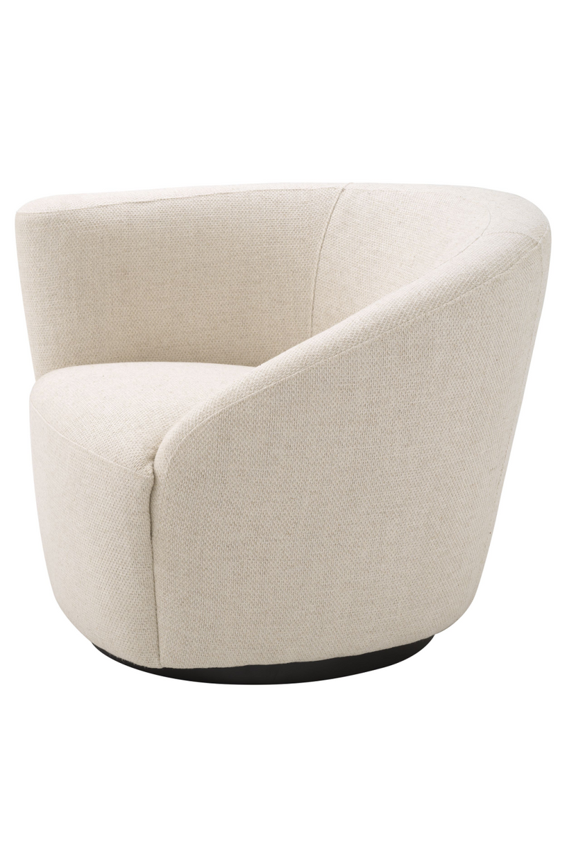 Fauteuil pivotant en pausa naturel (gauche) | Eichholtz Colin | Meubleluxe.fr