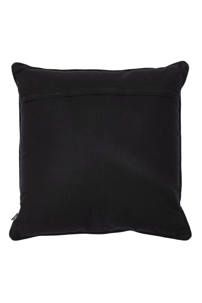 Coussin carré noir et doré | Eichholtz Mist | Meubleluxe.fr