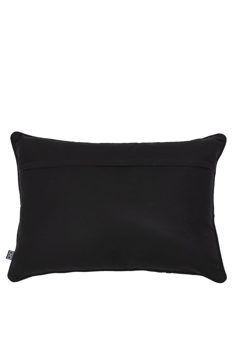 Coussin rectangulaire noir et blanc | Eichholtz Spray | Meubleluxe.fr