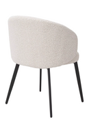 Chaise de salle à manger bouclé crème avec accoudoir (lot de 2) | Eichholtz Lloyd | Meubleluxe.fr