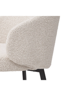 Chaise de salle à manger bouclé crème avec accoudoir (lot de 2) | Eichholtz Lloyd | Meubleluxe.fr