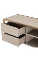 Meuble TV en laiton brossé | Eichholtz Wilmot | Meubleluxe.fr