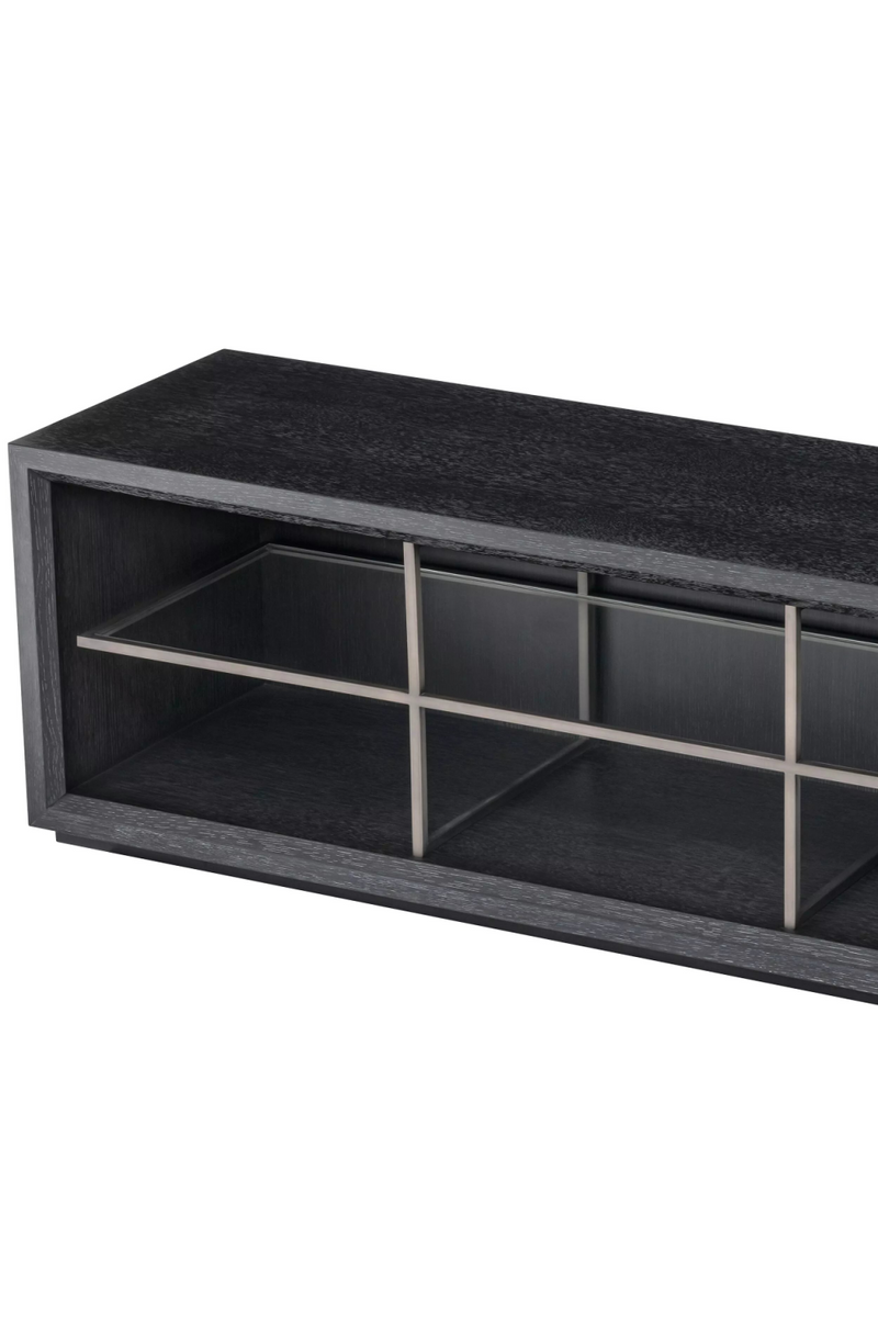 Meuble TV en chêne anthracite | Eichholtz Hennessey L | Meubleluxe.fr