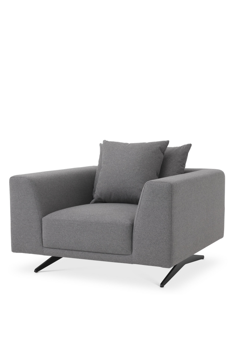 Fauteuil en tissu gris | Eichholtz Endless | Meubleluxe.fr