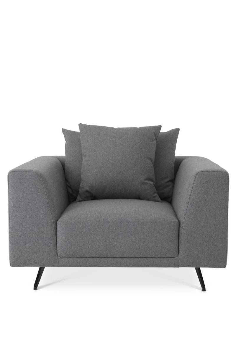 Fauteuil en tissu gris | Eichholtz Endless | Meubleluxe.fr