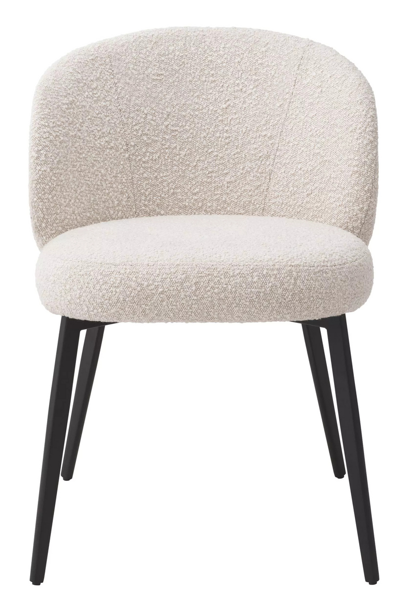 Chaise de salle à manger bouclé crème (lot de 2) | Eichholtz Lloyd | Meubleluxe.fr