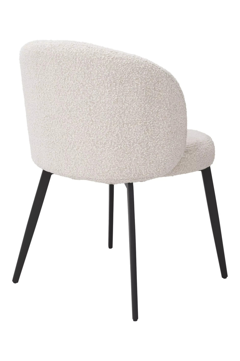 Chaise de salle à manger bouclé crème (lot de 2) | Eichholtz Lloyd | Meubleluxe.fr