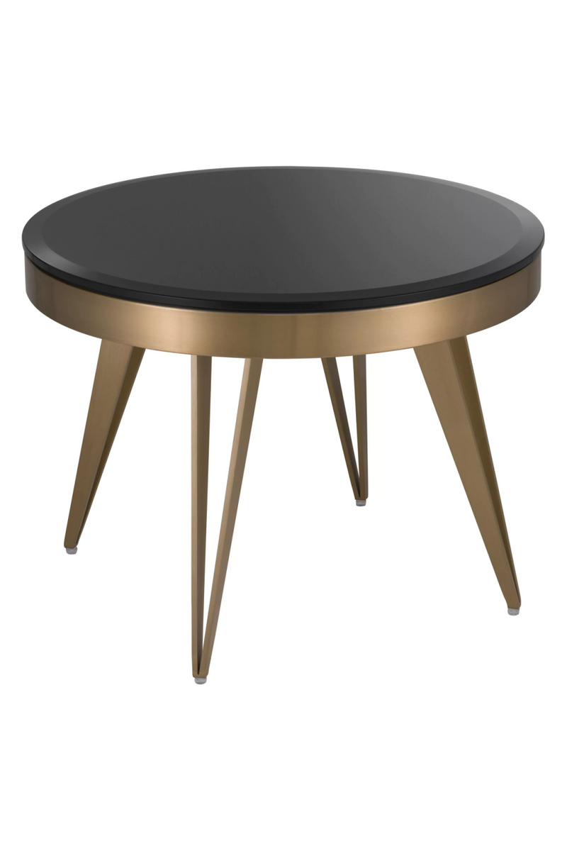 Table d’appoint en verre biseauté | Eichholtz Rocco | Meubleluxe.fr