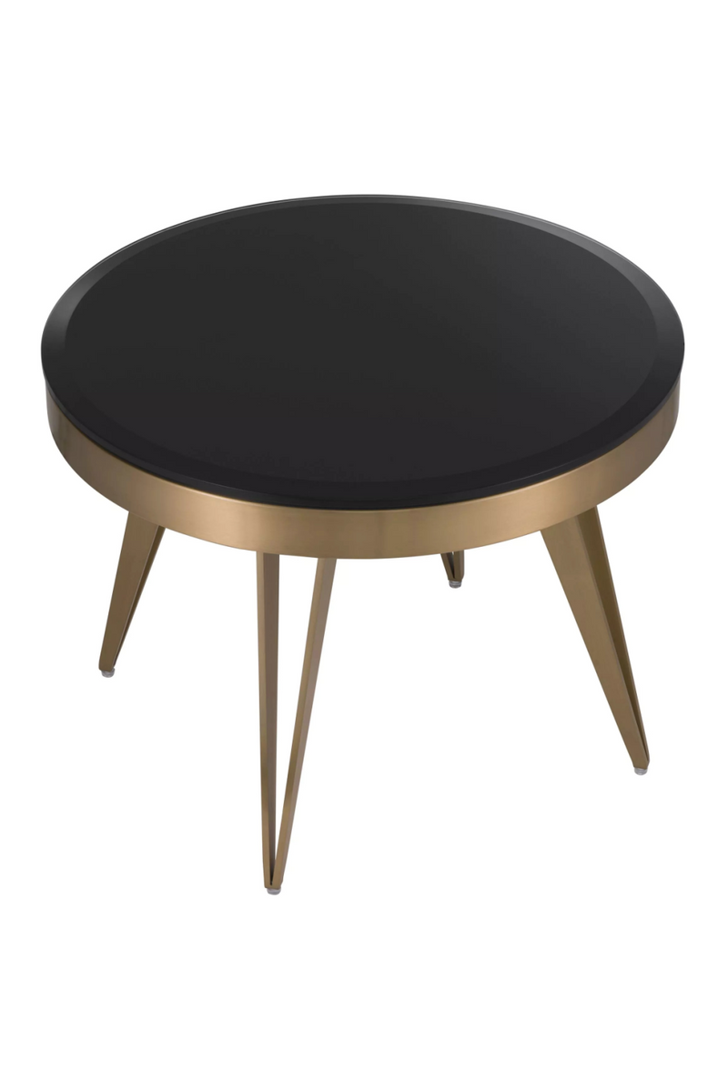 Table d’appoint en verre biseauté | Eichholtz Rocco | Meubleluxe.fr