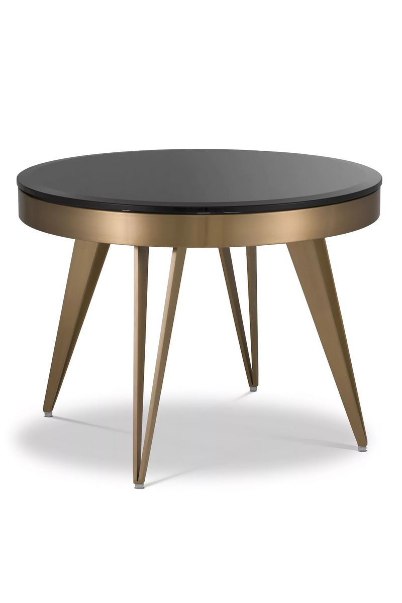 Table d’appoint en verre biseauté | Eichholtz Rocco | Meubleluxe.fr