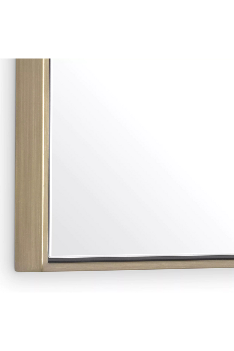 Miroir rectangulaire en laiton brossé | Eichholtz Redondo | Meubleluxe.fr